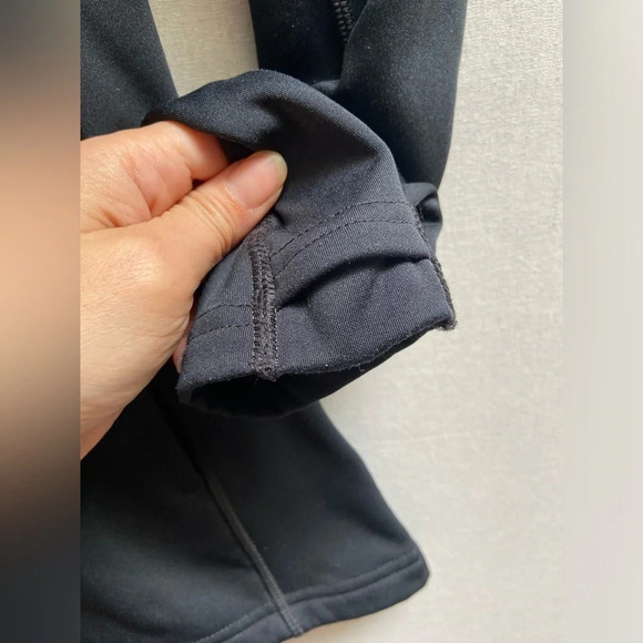 Lole black  3/4 zip performance pullover fleece with thumbholes Sz M - Picture 7 of 13